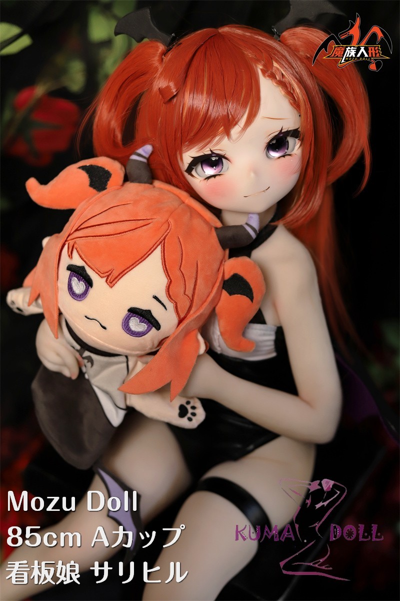 MOZU DOLL 85cm Aカップ 魔族看板娘 サリヒル ソフトビニール製頭部 TPE製ボディ 肌色＆眼球色＆メイク＆ウィッグ＆衣装は宣材写真と同じ  6kg