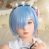 フルシリコン製ラブドール WAXDOLL 新型 142cm 貧乳  #G50ヘッド リアルメイク付き