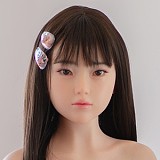 フルシリコン製ラブドール WAXDOLL 新型 142cm 貧乳  #G50ヘッド リアルメイク付き