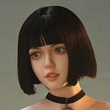 フルシリコン製ラブドール WAXDOLL 新型 142cm 貧乳  #G50ヘッド リアルメイク付き