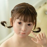 フルシリコン製ラブドール WAXDOLL 新型 110cm バスト平 R3ヘッド リアルメイク付き