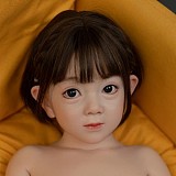 WAXDOLL 新型 121cm バスト平 #GB05-1 ヘッド リアルメイク付き フルシリコン製 ロリラブドール