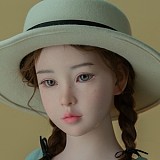 フルシリコン製ラブドール WAXDOLL 新型 142cm 貧乳  #G50ヘッド リアルメイク付き