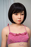 J-cute 133cm バスト平 AGD17 羽純（はずみ）ヘッド ラブドール ロり系 LL団 フルシリコン製 リアルドール ローズレッド下着