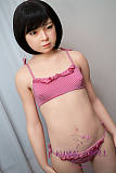 J-cute 133cm バスト平 AGD17 羽純（はずみ）ヘッド ラブドール ロり系 LL団 フルシリコン製 リアルドール ローズレッド下着