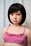 J-cute 133cm バスト平 AGD17 羽純（はずみ）ヘッド ラブドール ロり系 LL団 フルシリコン製 リアルドール ローズレッド下着