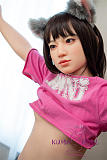 J-cute 133cm バスト平 AGD19 萌咲（もえ）ヘッド ラブドール ロり系 LL団 フルシリコン製 リアルドール 猫耳ヘアバンド