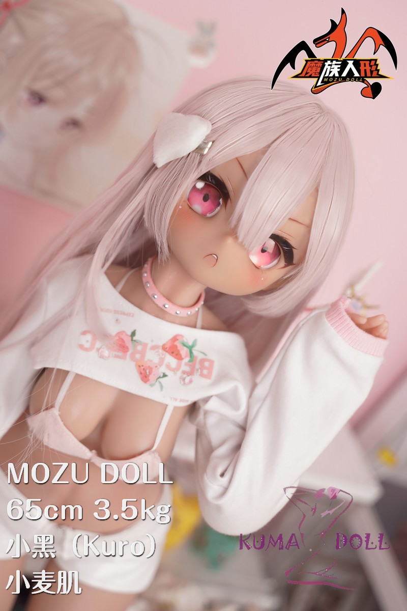 MOZU DOLL 65cm 愛嬌な黒ちゃん ソフトビニール製頭部 シリコン製 ボディ 肌色＆眼球色＆メイク＆ウィッグ＆衣装は宣材写真と同じ  3.5kg