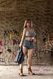 【アートワークカスタム版】TOPSINO 新作「爆撃機」実践向け 155cm Hカップ T35 Mili  スポーツブラ デニムショーツ 等身大ドール フルシリコン製