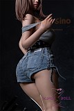 【アートワークカスタム版】TOPSINO 新作「爆撃機」実践向け 155cm Hカップ T35 Mili  スポーツブラ デニムショーツ 等身大ドール フルシリコン製