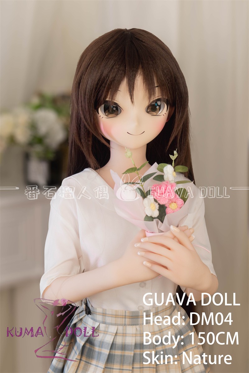 GUAVADOLL アニメドール ソフトビニール製ヘッド+TPE製ボディ 150cm バスト小 DM04 橘爱丽丝 ヘッド ピンク髪 M16ジョイント 他社と交換可能 138-150ＣＭのボディに適用 ナチュラル肌色