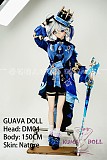 GUAVADOLL アニメドール ソフトビニール製ヘッド+TPE製ボディ 150cm Dカップ DM04芙卡洛斯 ヘッド M16ジョイント 他社と交換可能 138-150ＣＭのボディに適用 ナチュラル肌色