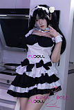 【超柔らかい超軽量版ボディ】フルシリコン製 FUDOLL 165cm Fカップ #32小北 口開閉機能+リアル口腔付き ラブドール メイド服