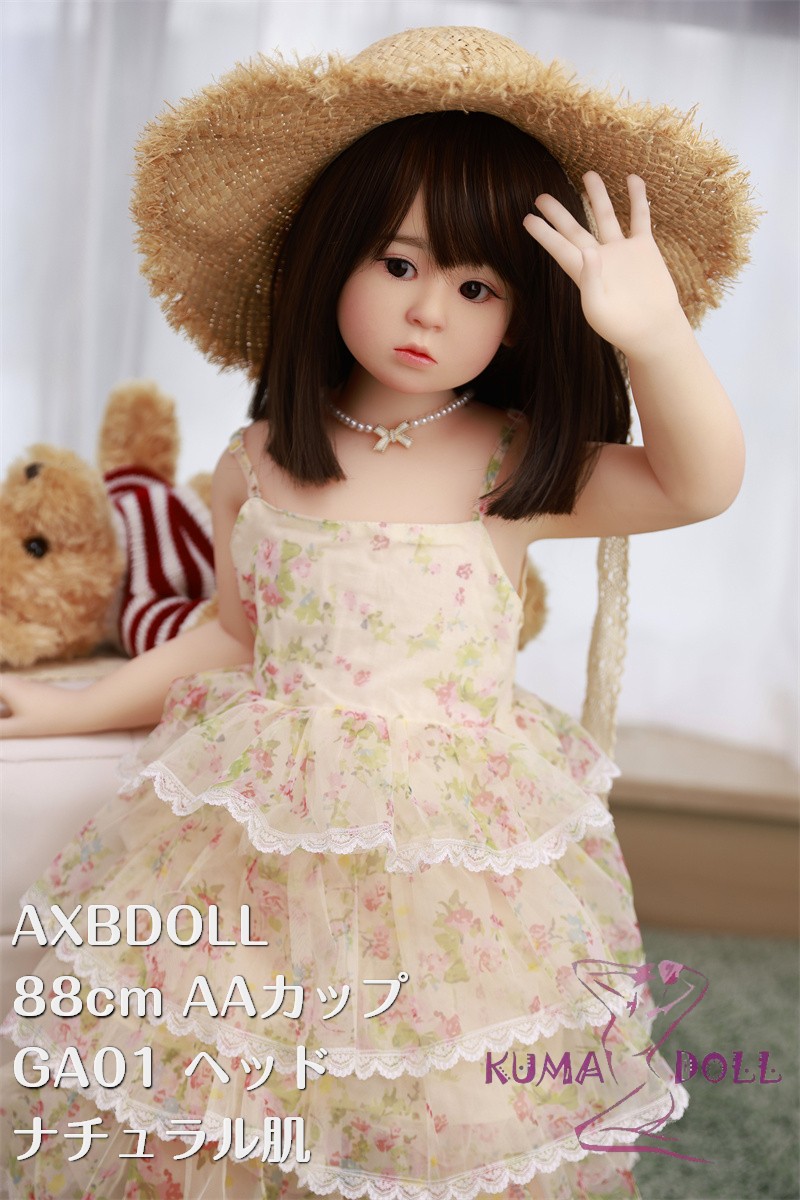 AXBDOLL 可愛い顔 シリコン製頭部 GA01ヘッド+AT88TPEボディ ラブドール 新型88cm AAカップ 掲載画像のボディはリアルメイク付き