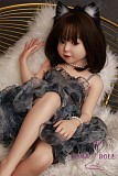 AXBDOLL 可愛い顔 フルシリコン製 GB02ヘッド+AT100-1ボディ ラブドール 新型100cm AAカップ 掲載画像のボディはリアルメイク付き