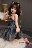 AXBDOLL 可愛い顔 フルシリコン製 GB02ヘッド+AT100-1ボディ ラブドール 新型100cm AAカップ 掲載画像のボディはリアルメイク付き