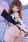 アニメドール ソフトビニール製ヘッド+TPE製ボディ WM Dolls 140cm Bカップ Y011ヘッド 黒ビキニ