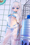 アニメドール ソフトビニール製ヘッド+シリコン製ボディ WM Dolls 140cm Bカップ #Y012ヘッド gogoショー服