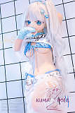 アニメドール ソフトビニール製ヘッド+シリコン製ボディ WM Dolls 140cm Bカップ #Y012ヘッド gogoショー服