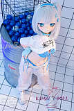 アニメドール ソフトビニール製ヘッド+シリコン製ボディ WM Dolls 140cm Bカップ #Y012ヘッド gogoショー服