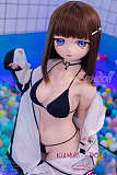 アニメドール ソフトビニール製ヘッド+TPE製ボディ WM Dolls 140cm Bカップ Y011ヘッド 黒ビキニ