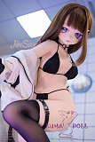 アニメドール ソフトビニール製ヘッド+TPE製ボディ WM Dolls 140cm Bカップ Y011ヘッド 黒ビキニ