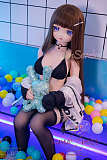アニメドール ソフトビニール製ヘッド+TPE製ボディ WM Dolls 140cm Bカップ Y011ヘッド 黒ビキニ