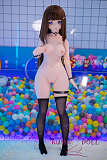 アニメドール ソフトビニール製ヘッド+TPE製ボディ WM Dolls 140cm Bカップ Y011ヘッド 黒ビキニ
