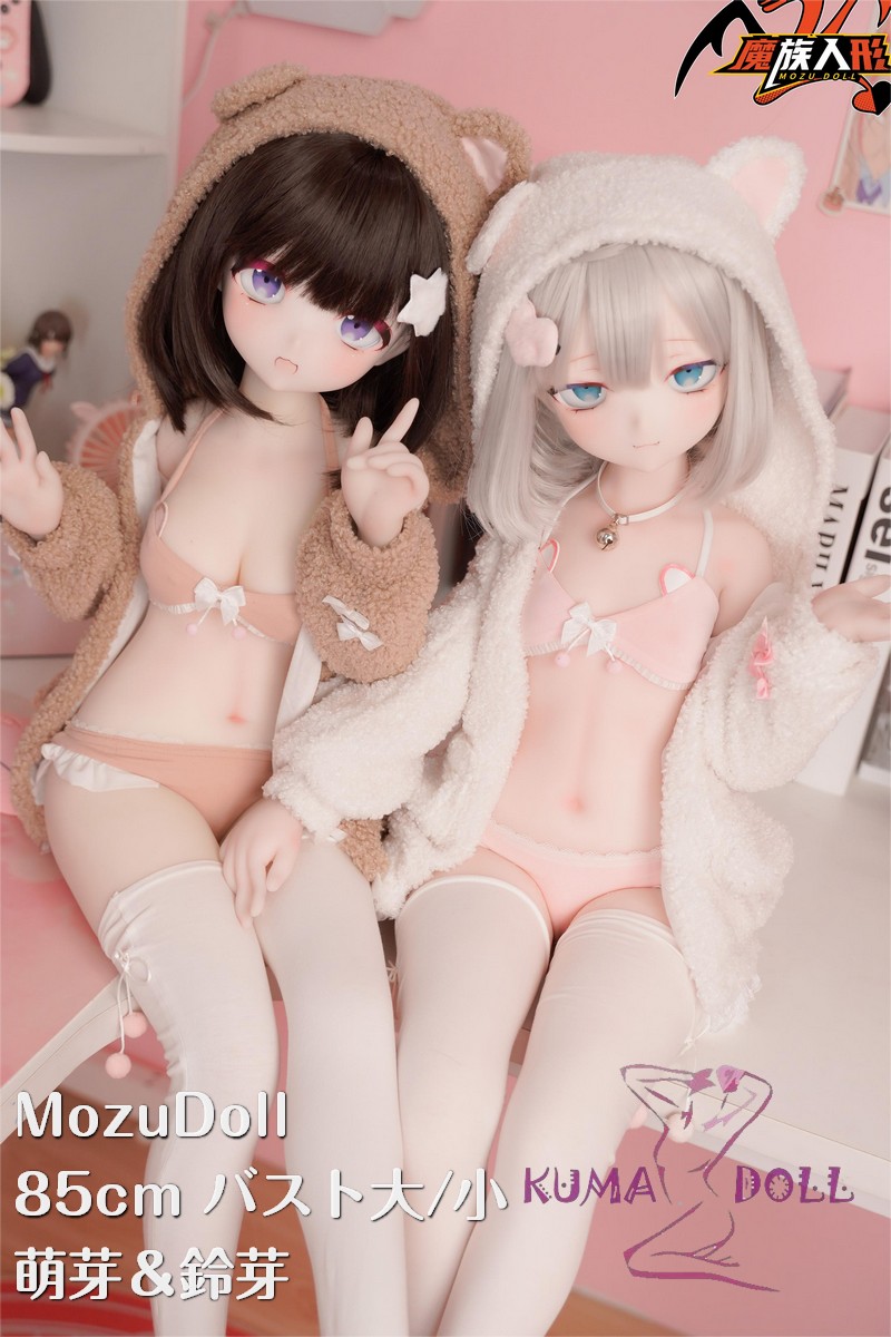 MOZU DOLL 85cm 萌芽＆鈴芽 オリジナルキャラ ソフトビニール製頭部 TPE製ボディ 肌色＆眼球色＆メイク＆ウィッグ＆衣装は宣材写真と同じ  6kg