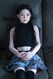 フルシリコン製ラブドール WAXDOLL 142cm 貧乳 GD13ヘッド リアルメイク付き コクチョウ