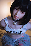フルシリコン製ラブドール WAXDOLL  142cm 貧乳 GD09ヘッド リアルメイク付き 拘束された少女
