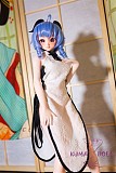 Mini Doll ミニドール セックス可能 60cm普通乳フルシリコン 甘羽 ヘッド 身長選択可能 白いチャイナドレス レディ