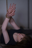 フルシリコン製ラブドール WAXDOLL 142cm 貧乳 GD06ヘッド リアルメイク付き 哀れな少女