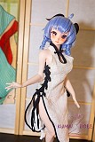 Mini Doll ミニドール セックス可能 60cm普通乳フルシリコン 甘羽 ヘッド 身長選択可能 白いチャイナドレス レディ