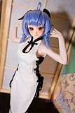 Mini Doll ミニドール セックス可能 60cm普通乳フルシリコン 甘羽 ヘッド 身長選択可能 白いチャイナドレス レディ