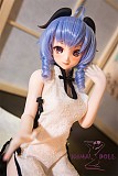 Mini Doll ミニドール セックス可能 60cm普通乳フルシリコン 甘羽 ヘッド 身長選択可能 白いチャイナドレス レディ