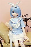 Aotume Doll ラブドール アニメドール 135cm AAカップ 细身タイプ #116 掲載画像はTPE材質 可愛い女の子 ブルー髪
