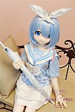 Aotume Doll ラブドール アニメドール 135cm AAカップ 细身タイプ #116 掲載画像はTPE材質 可愛い女の子 ブルー髪