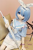 Aotume Doll ラブドール アニメドール 135cm AAカップ 细身タイプ #116 掲載画像はTPE材質 可愛い女の子 ブルー髪