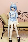 Aotume Doll ラブドール アニメドール 135cm AAカップ 细身タイプ #116 掲載画像はTPE材質 可愛い女の子 ブルー髪