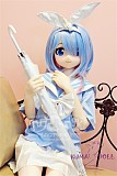 Aotume Doll ラブドール アニメドール 135cm AAカップ 细身タイプ #116 掲載画像はTPE材質 可愛い女の子 ブルー髪