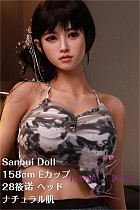 フルシリコン製ラブドール Sanhui Doll 158cm Dカップ #28 筱诺 口開閉機能選択可 淑やかな女