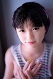 J-cute 133cm バスト平 AGD07 唯（ゆい）ヘッド ラブドール 清楚女の子  ストライプの半袖 フルシリコン製 リアルドール LL団