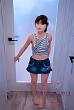 J-cute 133cm バスト平 AGD07 唯（ゆい）ヘッド ラブドール 清楚女の子  ストライプの半袖 フルシリコン製 リアルドール LL団