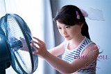 J-cute 133cm バスト平 AGD07 唯（ゆい）ヘッド ラブドール 清楚女の子  ストライプの半袖 フルシリコン製 リアルドール LL団