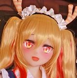 Aotume Doll シリコン頭部+TPE材質ボディ アニメドール 145cm Dカップ #114ヘッド 可愛い女の子 ピンク髪