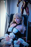 Houyu後遇 フルシリコン製ラブドール 150cm Eカップ 伊娃eva 金髪ツインテール アニメ風 二次元 Houyu&RZRDOLLコラボ製品