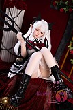 【超擬真の肌テクスチャ選択可】SHEDOLL 148cm Dカップ 朵朵（DuoDuo）2.0 ヘッド ラブドール ボディー材質など選択可 掲載画像はシリコンヘッド＋TPE製ボディ 小悪魔 白髪