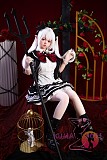 【超擬真の肌テクスチャ選択可】SHEDOLL 148cm Dカップ 朵朵（DuoDuo）2.0 ヘッド ラブドール ボディー材質など選択可 掲載画像はシリコンヘッド＋TPE製ボディ 小悪魔 白髪