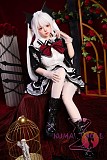 【超擬真の肌テクスチャ選択可】SHEDOLL 148cm Dカップ 朵朵（DuoDuo）2.0 ヘッド ラブドール ボディー材質など選択可 掲載画像はシリコンヘッド＋TPE製ボディ 小悪魔 白髪